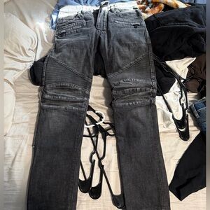 Balmain Dark Gray Skinny Jeans